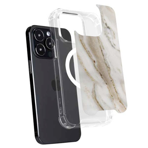 Vanilla Marble iPhone 15 Pro MagSafe Case